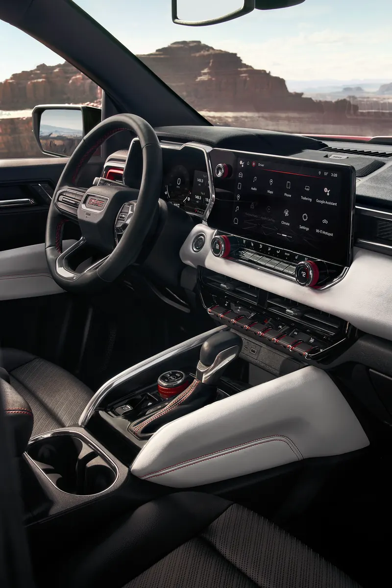 2026 GMC Canyon infotainment system at Eagleson Automotive Center in Olney IL
